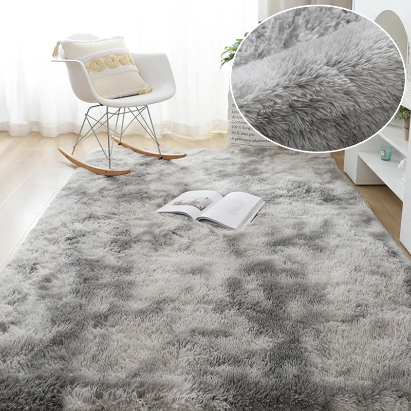 Navak Carpet Haarige Regenbogen-Teppiche für Kinderzimmer, Schlafzimmer, weiche, pelzige Teppiche, Wohnzimmer, Kinder-/Babyzimmer, Kinderzimmer, Spielzimmer, niedliche Zimmerdekoration, Bereichsteppich