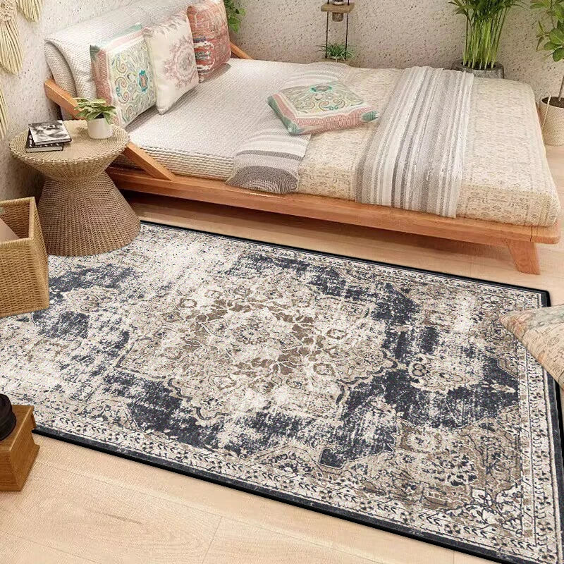 Navak Carpet Light Luxury Boho Decorative Rug for Living Room Decoration Home Bohemian Bedroom Carpet Washable Large Rug Persian Floor Mats