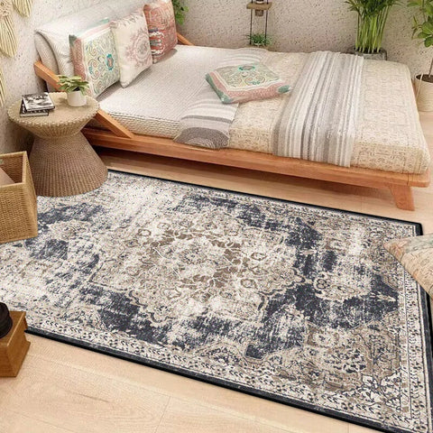 Navak Carpet Light Luxury Boho Decorative Rug for Living Room Decoration Home Bohemian Bedroom Carpet Washable Large Rug Persian Floor Mats