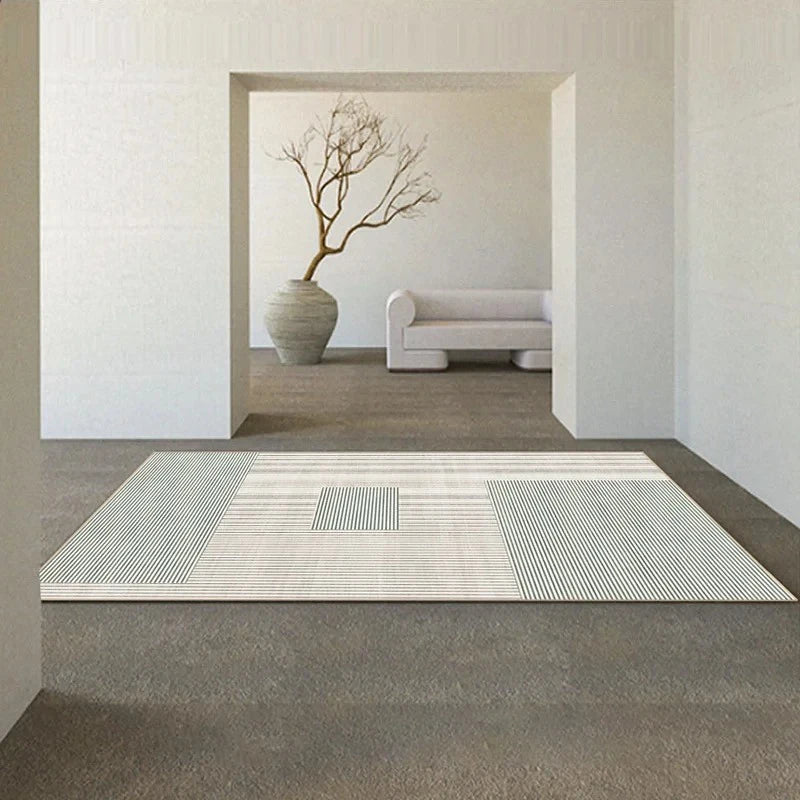 Navak Teppich Japanischer Wabi-Sabi Wohnzimmerteppich Moderne nordische Freizeitmatte Schlafzimmerdekor Teppiche für Schlafzimmer Moderne Heimdekoration
