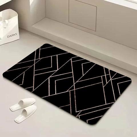 Navak Teppich Geometrie Lange Teppiche Nordischen Stil Home Fußmatte Badezimmer-WC-Matten Schlafzimmer Moderne Wohnkultur