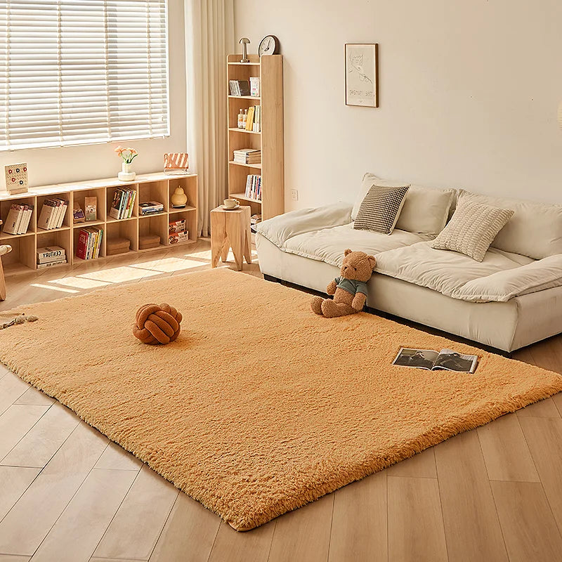 Navak Teppich Weicher Lammwollteppich Für Kinderzimmer Fußteppiche Flauschiger Plüsch Spiel Krabbelmatte Balkonkissen Heimdekoration Haustiermatten