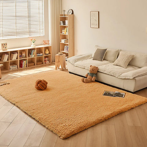 Navak Teppich Weicher Lammwollteppich Für Kinderzimmer Fußteppiche Flauschiger Plüsch Spiel Krabbelmatte Balkonkissen Heimdekoration Haustiermatten