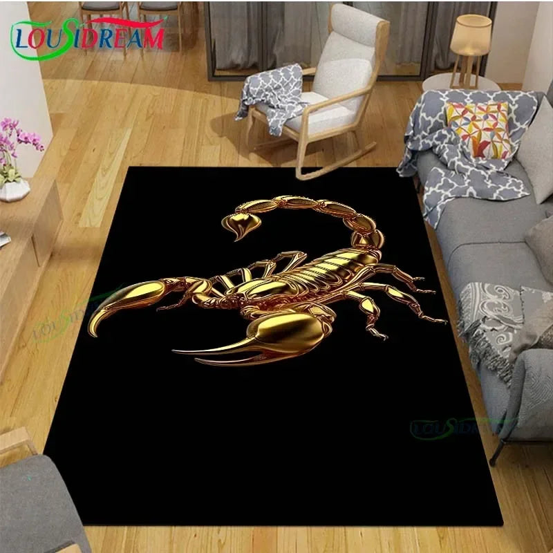 Navak Teppich, wunderschönes Sternbild Skorpion, Teppich für Wohnzimmer, Schlafzimmer, Nachttischmatte, modische Bodenmatte, Bereichsteppich, Fußmatte, Schlafzimmerdekoration