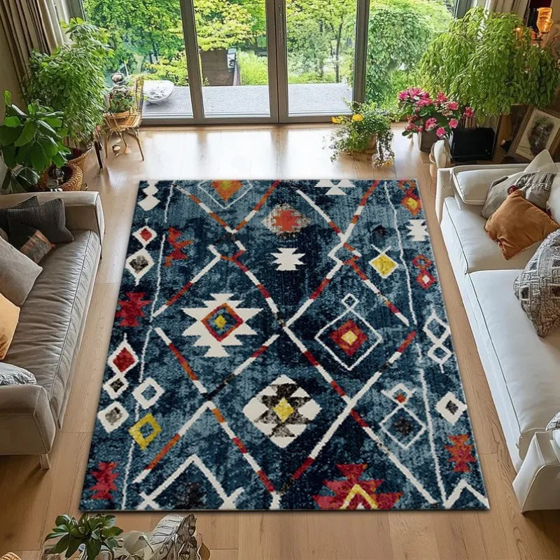 Navak Teppich Persischer Retro-Stil Teppich Marokkanischer Freizeitteppich Teppiche für Wohnzimmer Wohnzimmerdekoration Waschraum Bodenmatte Teppiche