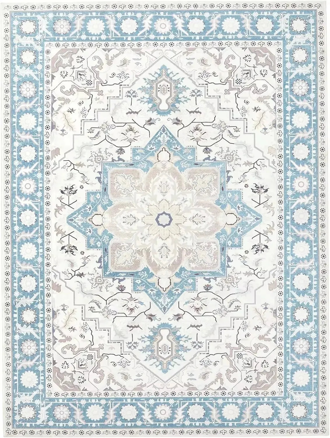 Navak Teppich, rutschfeste Rückseite, rosa, weicher Teppich, faltbar, maschinenwaschbar, Retro-Stil, für Wohnzimmer, Schlafzimmer, Esszimmer, Heimbüro, Dekoration