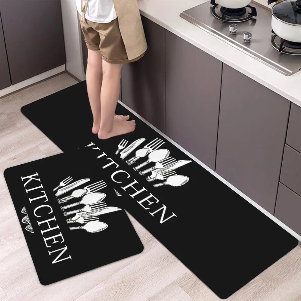 Navak Carpet Exclusive Picks Creative Spice Ölabsorbierende Küchenmatte Haustürmatte Badezimmermatte Küchenabflussmatte Sommer Rutschfest Kieselgur