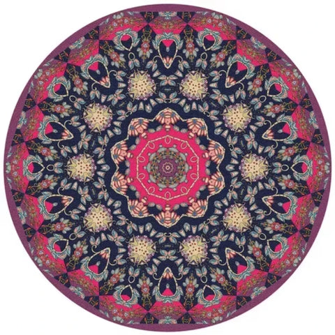 Navak Carpet Persian Style Living Room Carpet Bedroom Decoration Dressing Table Cloakroom Non-slip Floor Carpets Circular Area Rugs