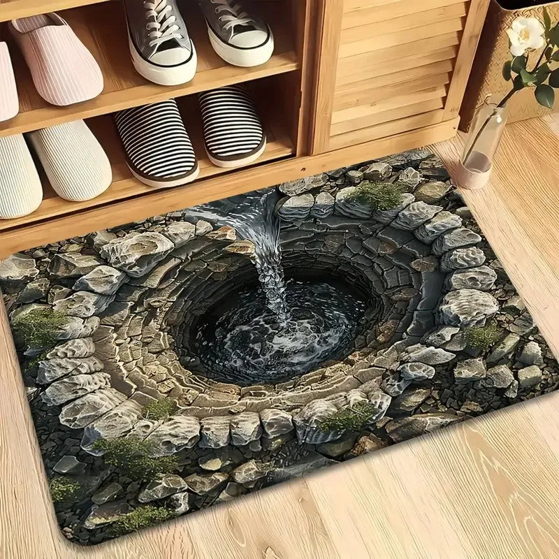 Navak Teppich, Fußmatte für den Eingangsbereich, Ziegelstein, bodenloses Loch, Teppich, 3D-Falle, optische visuelle Illusion, Teppiche, Spielzimmer, Bodenteppichmatte