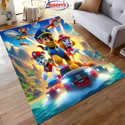 Navak Carpet 3D Neuankömmling Niedlicher Hunde-Cartoon-Teppich, Teppich für Wohnzimmer, Kinderzimmer, Schlafzimmer, Sofa, Küche, Fußmatte, Dekor, rutschfeste Bodenmatte für Kinder