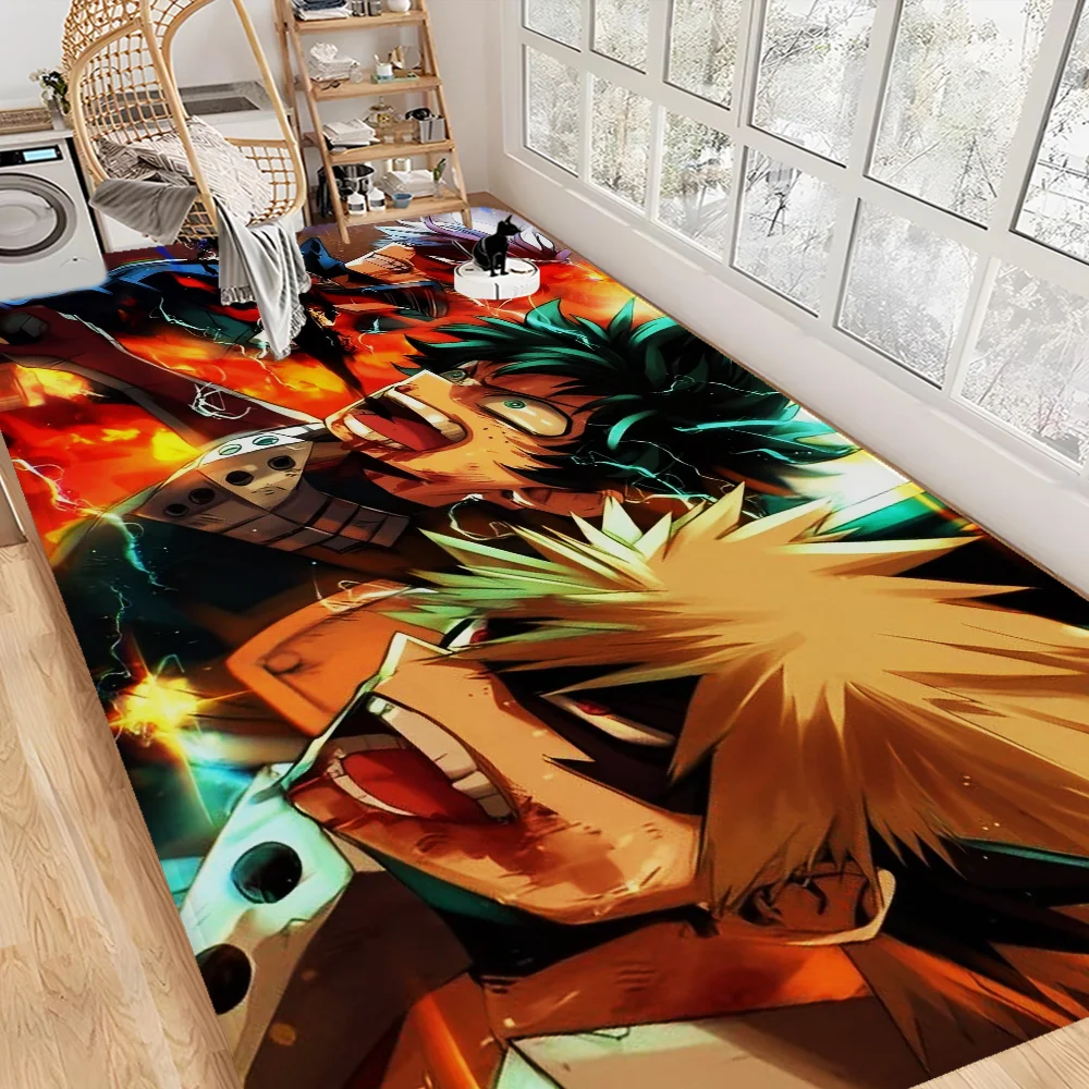 Navak Carpet My Hero Academia Hallway Carpet Retro Multiple Choice Living Room Kitchen Rug Non-Slip Welcome Rug