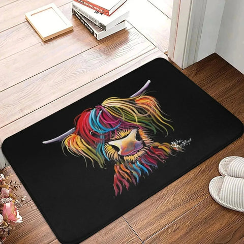 Navak Carpet 1 Stück 3D-Muster Landschaft Fußmatten Küchenteppiche Rutschfeste Pop-Design Badezimmerteppiche Badematte Teppich für Zuhause Waschbecken Wäsche Dekor