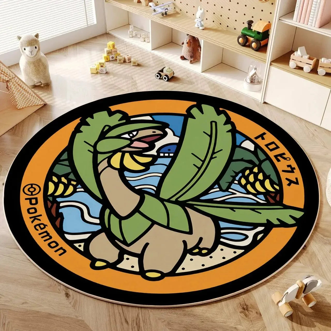 Navak Carpet Daily Picks Disney Anime Cartoon Pokemonzd Runde Bodenmatte Wohnzimmer Schlafzimmer Teppiche Niedliches Kind Rutschfester Waschbarer Teppich Wohnkultur