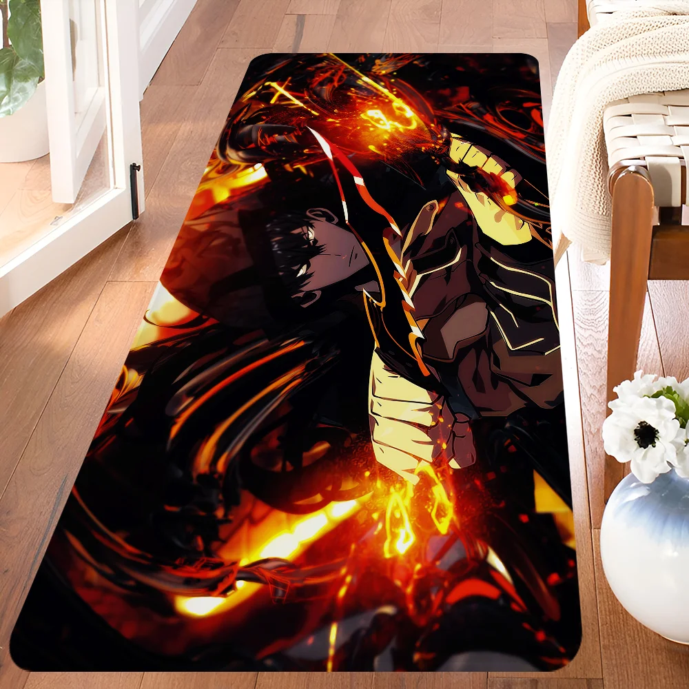Navak Carpet Anime Solo L-Leveling Gaming-Fußmatte für den Eingangsbereich, waschbar, rutschfest, für Wohnzimmer, Sofa, Stühle, Bereichsmatte, Küche, Willkommens-Fußmatte