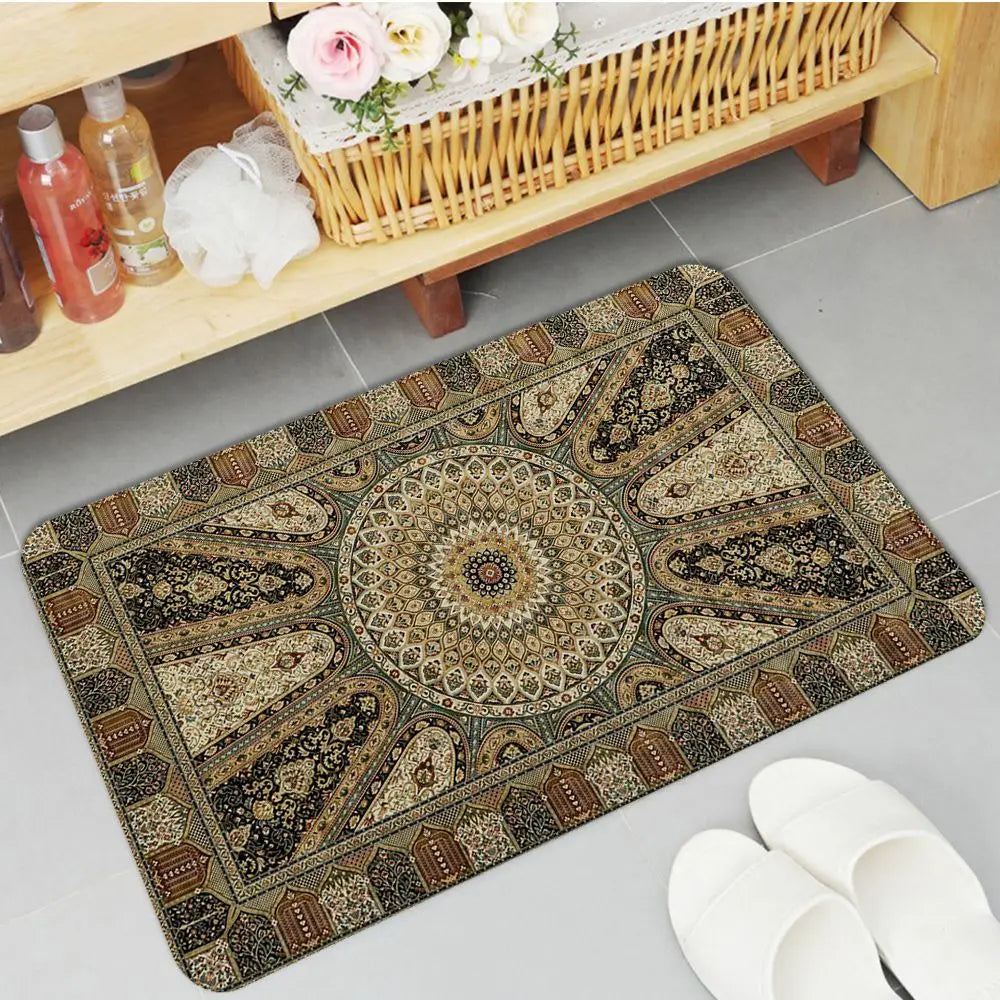 Navak Teppich Boho Perserteppich Muster Küchenmatte rutschfeste Waschküchenmatte Wäschedekor Balkon Kind Wohnzimmer Moderne Wohnkultur