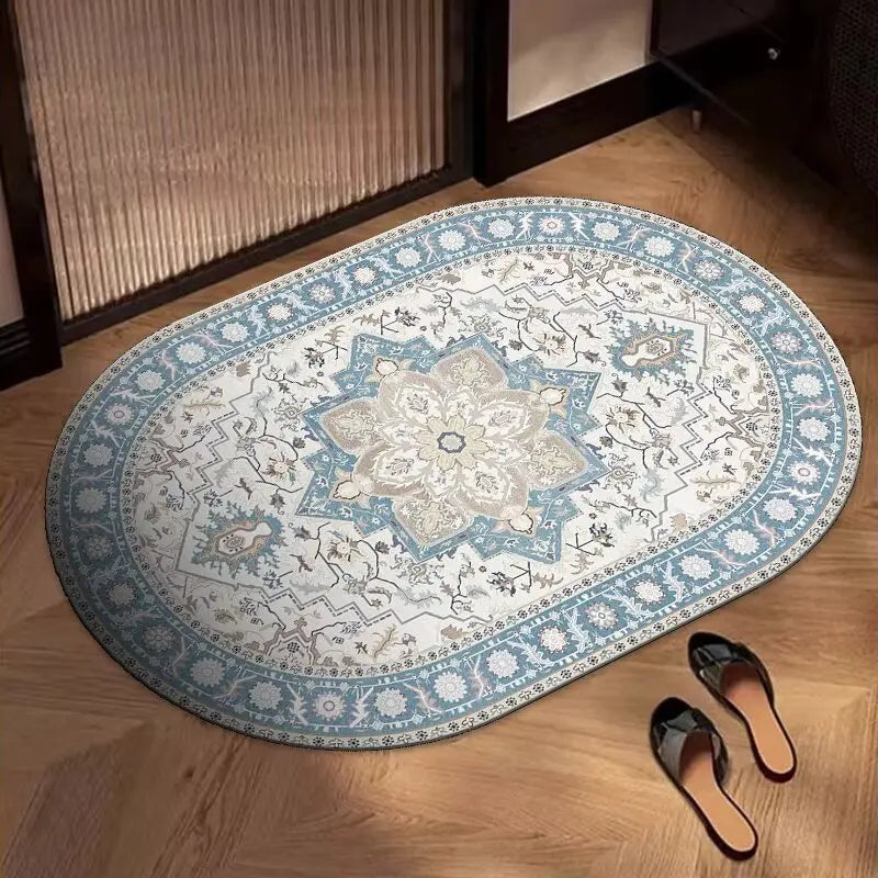 Navak Carpet Exclusive Picks Bohemian Oval Teppich Küche Badezimmer Fußmatte Eingangstürmatte Quadratisch Wohnzimmer Schlafzimmer Bereich Teppich Home Decor