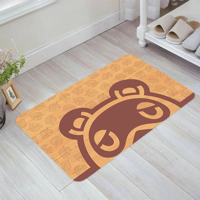 Navak Teppich Animal C-Crossing Game Bodenmatte Home Teppich Eingang des Hauses Zimmer Teppiche Teppiche Balkon Küche Teppich Fuß Fußmatte Türmatten Bad