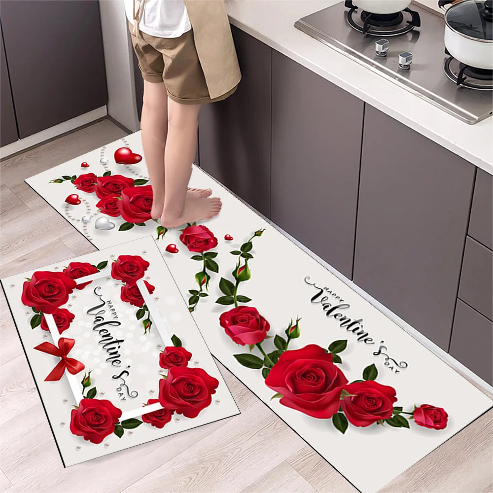 Navak Teppich Küchenmatte Teppich für Boden Hauseingang Fußmatte Schlafzimmer Wohnzimmer Dekor Nachttisch Teppich Flur Balkon Badezimmer Anti-Rutsch-Matte