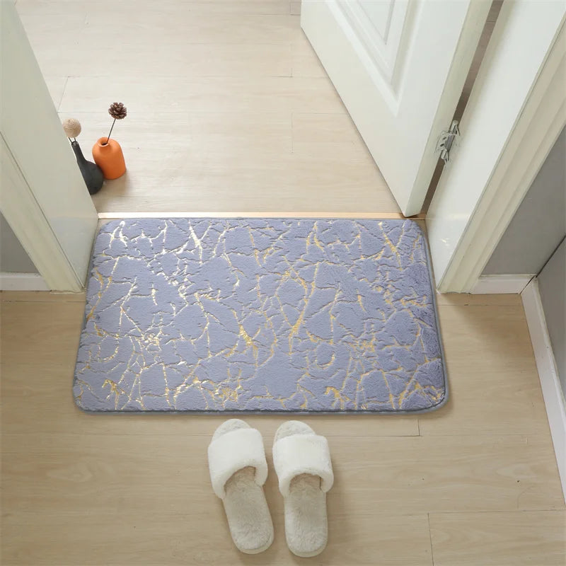 Navak Teppich-Badematte, moderner Wohnzimmerbereich, kleiner Teppich, waschbar, Schlafzimmer-Fußmatte, Badezimmer, rechteckig, rutschfest, Toilettenboden, Kunstmatte