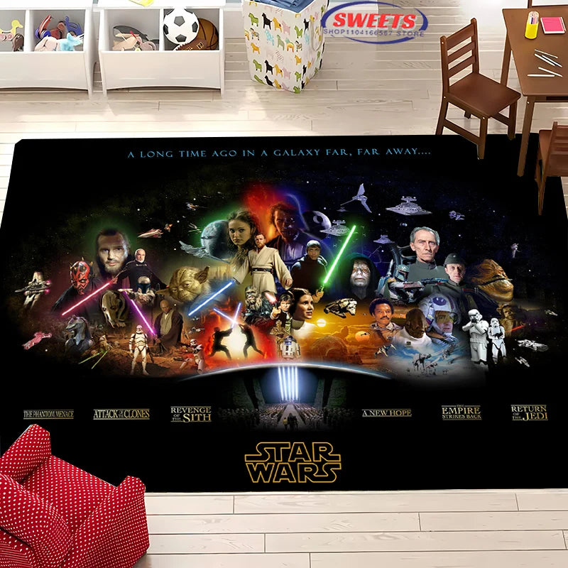 Navak Carpet New Shelves! 3D Classic Movie Theme Carpet, Living Room Bedroom Office Children's Room of Choice, Non-slip Machine Washable Mat