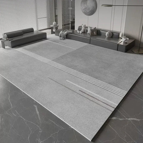 Navak Teppich, leichter Luxus-Studienteppich, großflächiger Teppich im nordischen Stil für Wohnzimmer, minimalistisches Schlafzimmerdekor, Nachttischteppich, waschbare Matte für Zuhause