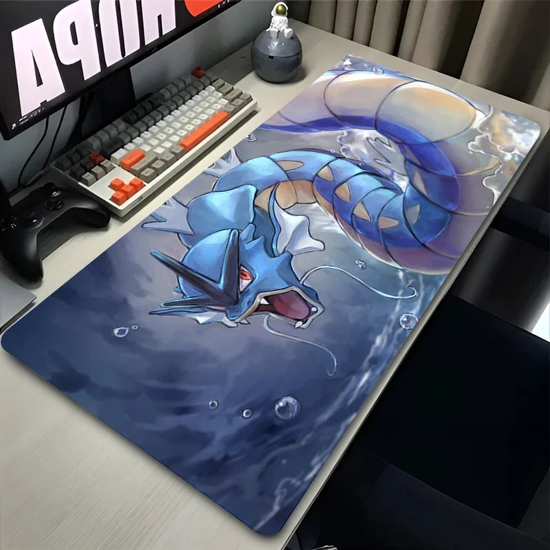 Navak Carpet Huge Waves Japan Anime Mouse Pad Laptop G-gyarados Red Sun Clouds Mousepad PC P-pokemons Keyboard Rug XXL Desk Mat Gaming Carpet