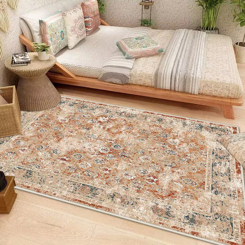 Navak Carpet Light Luxury Boho Decorative Rug for Living Room Decoration Home Bohemian Bedroom Carpet Washable Large Rug Persian Floor Mats