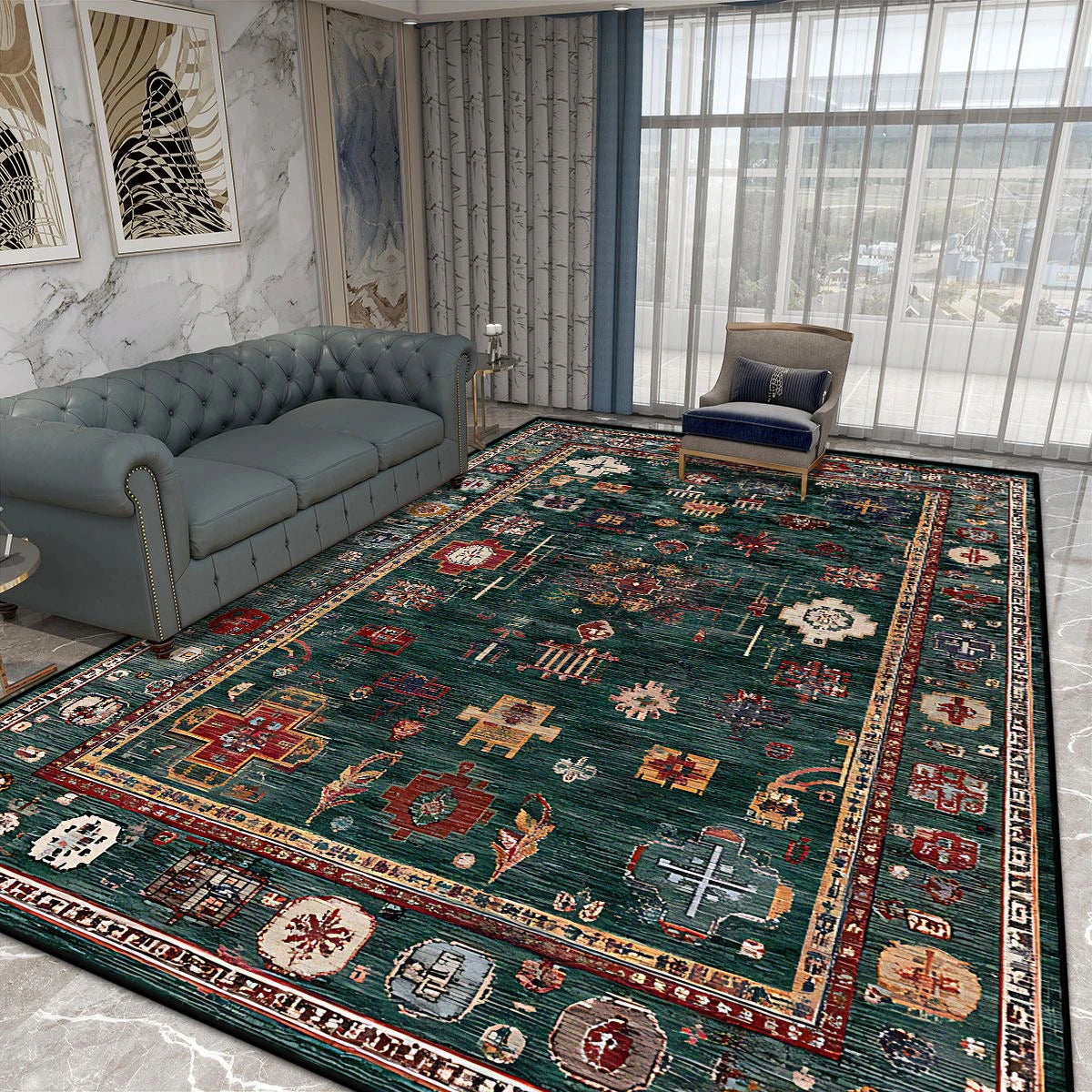 Navak Teppich, nordischer Stil, luxuriöser Wohnzimmerteppich, persische Heimdekoration, Schlafzimmer, Nachttisch, weiche Bodenmatte, Lounge, Couchtische, rutschfeste Teppiche
