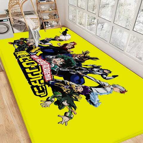 Navak Carpet My Hero Academia Hallway Carpet Retro Multiple Choice Living Room Kitchen Rug Non-Slip Welcome Rug