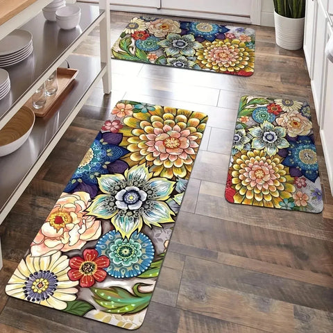 Navak Carpet 1PC Küchenteppich mit Charaktermuster, rutschfeste Fußmatten für Zuhause, Pop-Design, Badezimmerteppiche, Badematte, Teppich für Waschbecken, Wäschedekor
