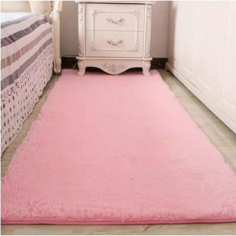 Navak Carpet Exclusive Picks Rosa Bereich Echter Seidenteppich Weicher Flauschiger Plüsch Flauschiger Zottelteppich Bodenteppich Wohnzimmer Innenteppich Mädchen Wohnheim Zimmerdeko