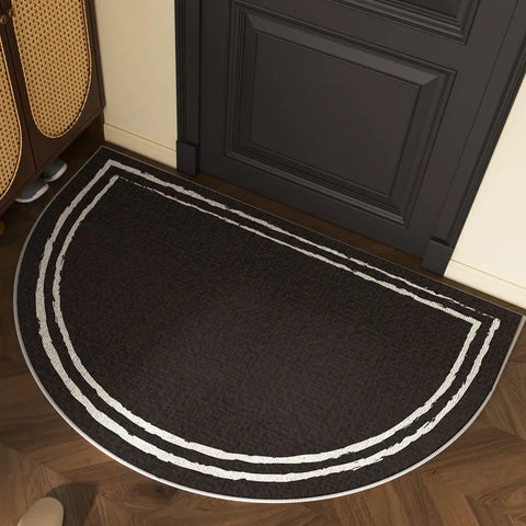 Navak Carpet Entrance Door Mat Non-slip Wear-resistant Dirt-resistant Carpet Semi-circular Line Texture Garden Rug Outdoor Home Decor Mats