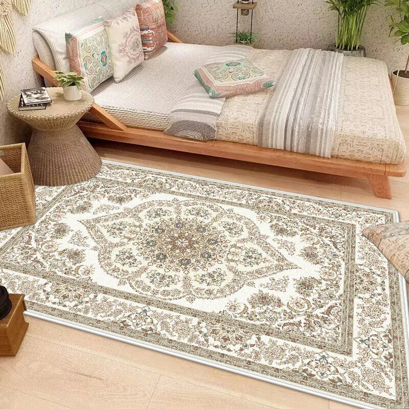 Navak Carpet Light Luxury Boho Decorative Rug for Living Room Decoration Home Bohemian Bedroom Carpet Washable Large Rug Persian Floor Mats