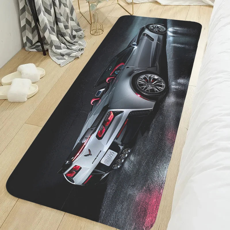 Navak Teppich Schlafzimmer Teppich T-Corvettes Wohnzimmer Boden Teppich Rutschfest Flur Küche Veranda Fußmatte Rutschfeste Fußmatte Eingangstür
