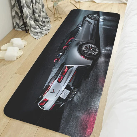 Navak Teppich Schlafzimmer Teppich T-Corvettes Wohnzimmer Boden Teppich Rutschfest Flur Küche Veranda Fußmatte Rutschfeste Fußmatte Eingangstür
