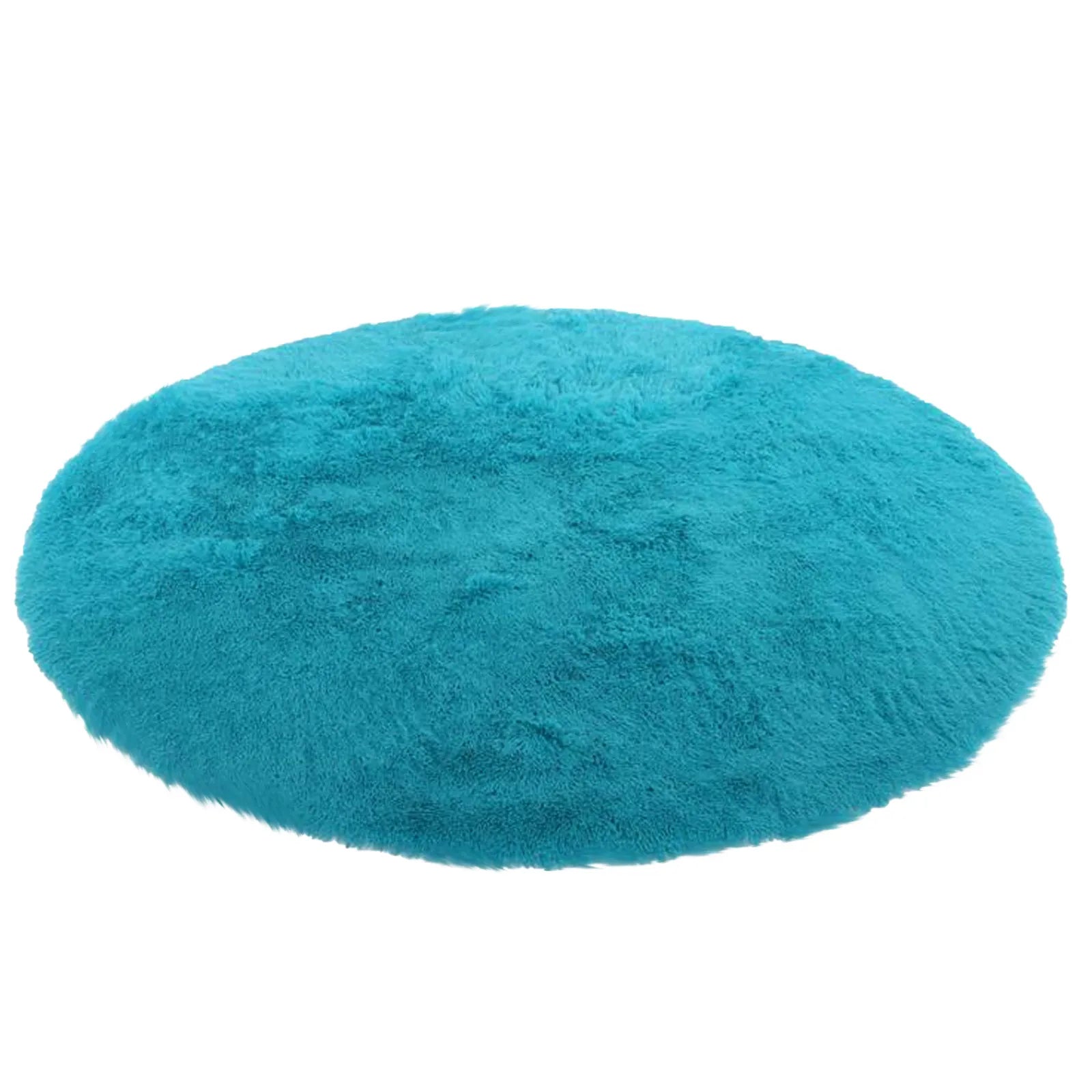 Navak Carpet Wool Imitation Sheepskin Rugs Faux Non Slip Bedroom Shaggy Carpet Mats Multi Color Solid Soft Circular Carpets