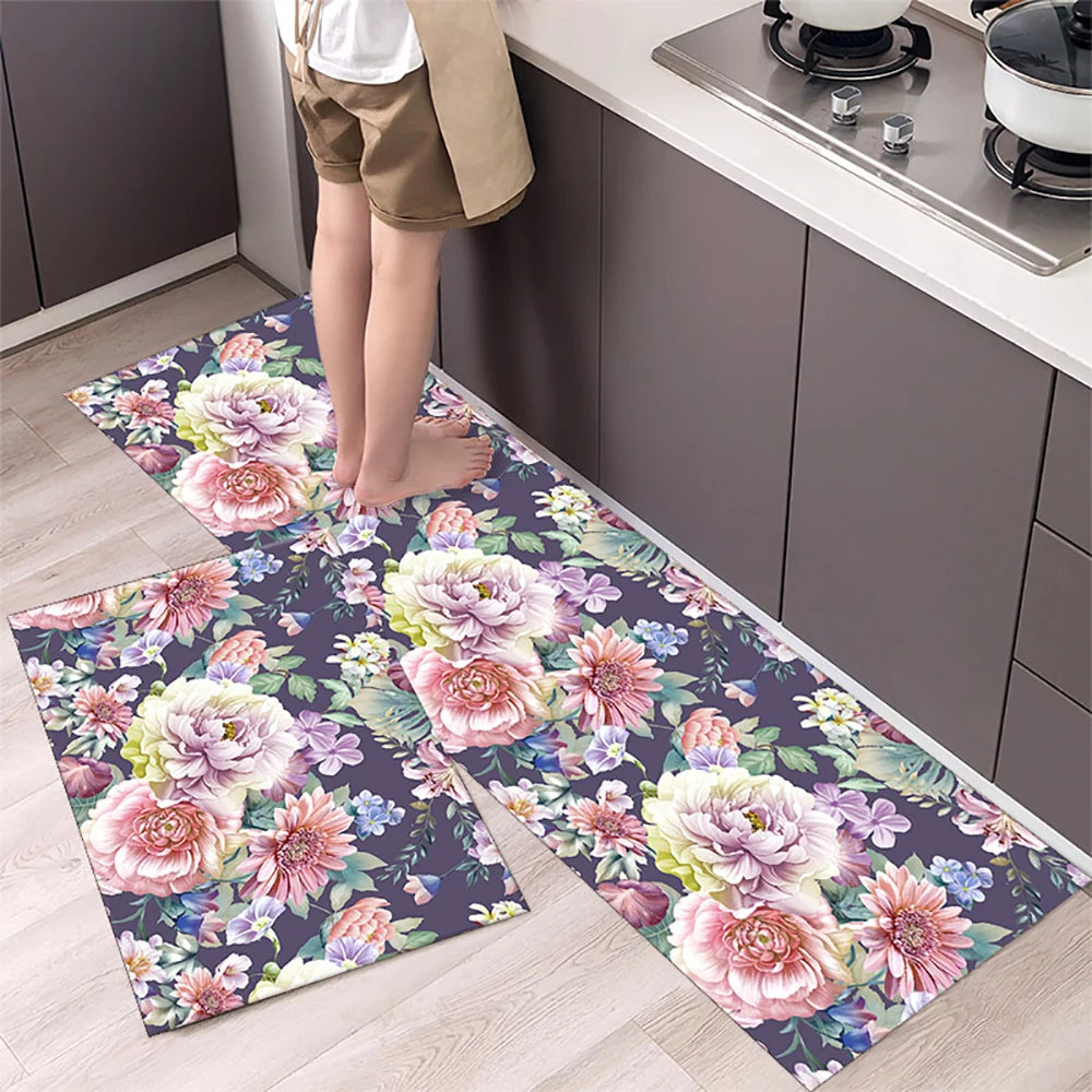 Navak Teppich Saugfähiger Küchenteppich Rutschfeste Bodenmatte Absorbiert Öl Küche Langer Bereich Teppich Schlafzimmer Teppich Eingang Fußmatte Home Decor Zimmer Tapis