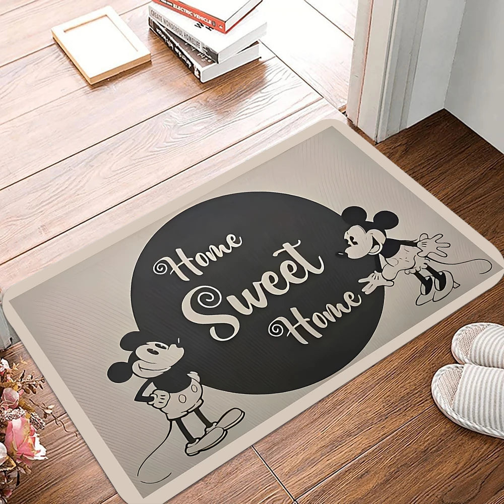 Navak Carpet Daily Picks Disney Mickey Mouse Willkommensmatte, rutschfest, für Schlafzimmer, Küche, Bad, Eingangsbereich, Polyester, waschbarer Teppich, Heimdekoration