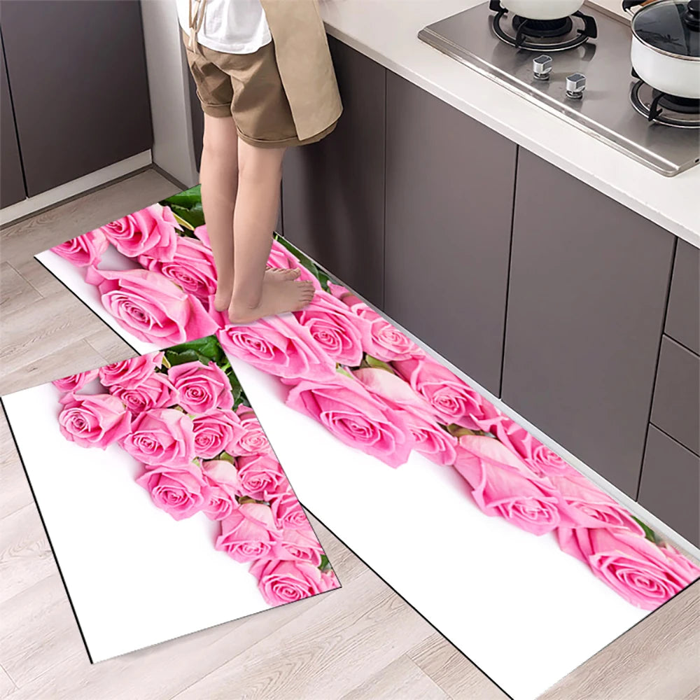 Navak Teppich Küchenmatte Teppich für Boden Hauseingang Fußmatte Schlafzimmer Wohnzimmer Dekor Nachttisch Teppich Flur Balkon Badezimmer Anti-Rutsch-Matte