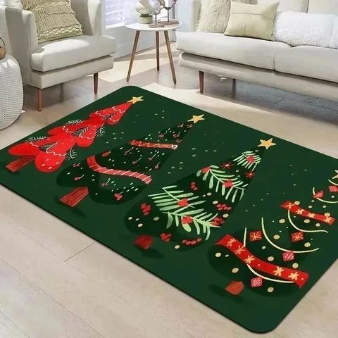 Navak Carpet 1 Stück 3D-Muster Landschaft Fußmatten Küchenteppiche Rutschfeste Pop-Design Badezimmerteppiche Badematte Teppich für Zuhause Waschbecken Wäsche Dekor