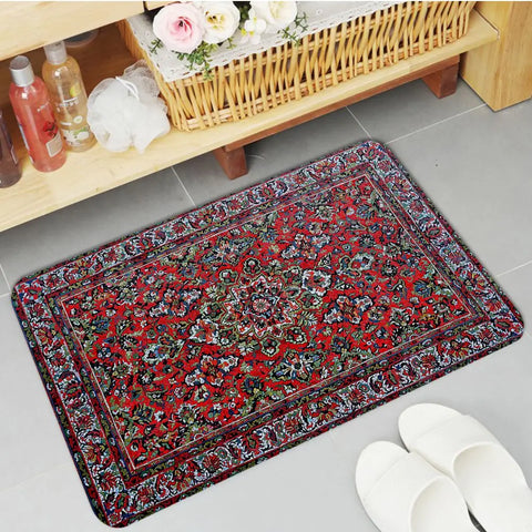 Navak Teppich Boho Perserteppich Muster Küchenmatte rutschfeste Waschküchenmatte Wäschedekor Balkon Kind Wohnzimmer Moderne Wohnkultur