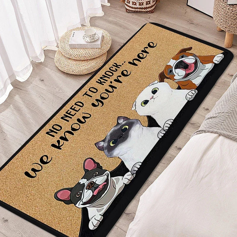 Navak Teppich, Teppich für Schlafzimmer, schöne Fußmatte für Haustiere, Katzen und Hunde, Eingangsbereich, Fußmatte, individueller Wohnzimmer-/Flur-/Badezimmerteppich, Küchenzubehör
