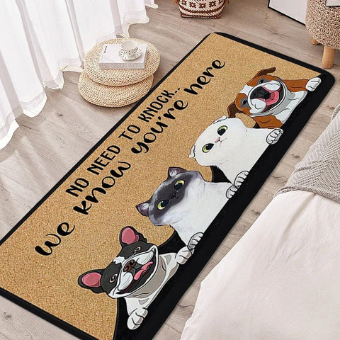 Navak Teppich, Teppich für Schlafzimmer, schöne Fußmatte für Haustiere, Katzen und Hunde, Eingangsbereich, Fußmatte, individueller Wohnzimmer-/Flur-/Badezimmerteppich, Küchenzubehör