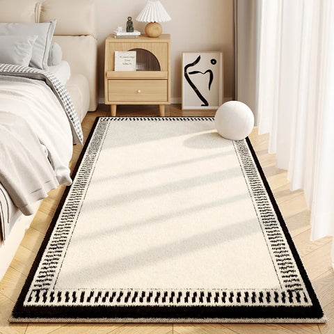 Navak Carpet Exclusive Picks – Einfacher, cremefarbener Kunstkaschmir-Teppich für Wohnzimmer, flauschige Teppiche, Heimdekoration, Schlafzimmer, Garderobe, Nachttisch, rutschfeste Teppiche