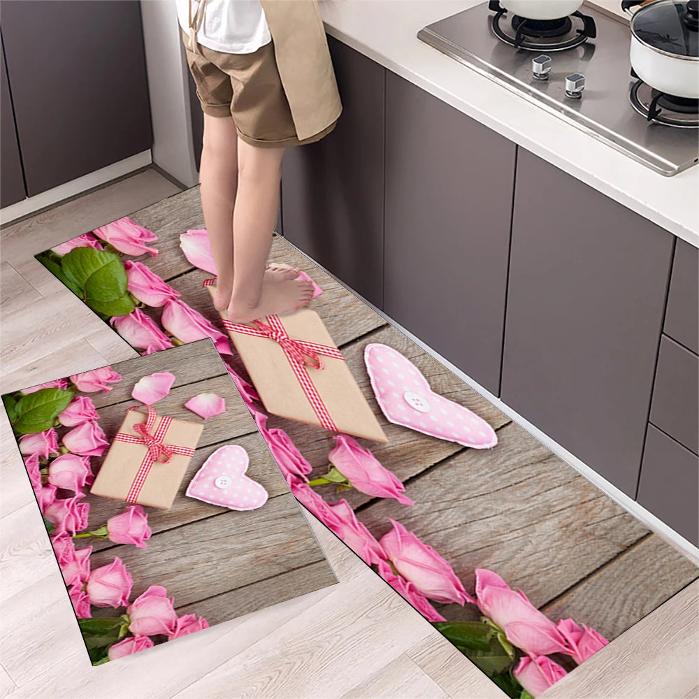 Navak Teppich Küchenmatte Teppich für Boden Hauseingang Fußmatte Schlafzimmer Wohnzimmer Dekor Nachttisch Teppich Flur Balkon Badezimmer Anti-Rutsch-Matte