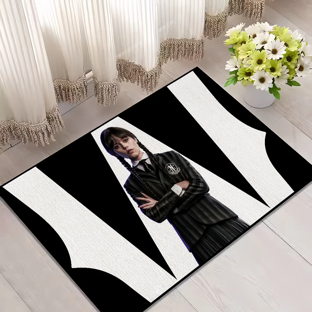 Navak Teppich Horrorfilm W-WedgesdayS-2 kleiner Teppich Teppich Wohnkultur Schlafzimmer Matte Flur Balkon Teppich Eingang Fußmatte Dekoration
