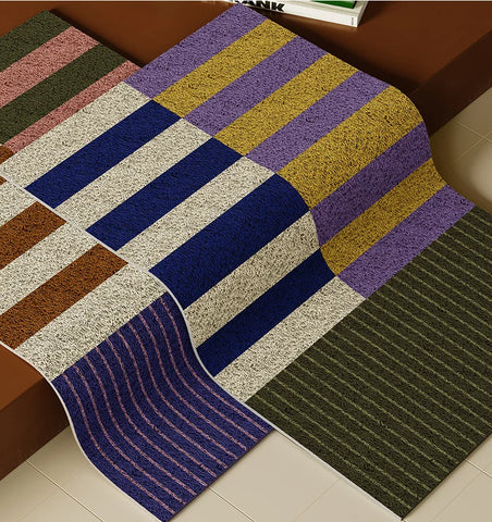 Navak Teppich PVC-Gitter Boden Anti-Rutsch-Pad Ästhetische Home Room Decor Geometrische Badezimmermatte Weicher Teppich Schlafzimmer Teppich Fußmatte