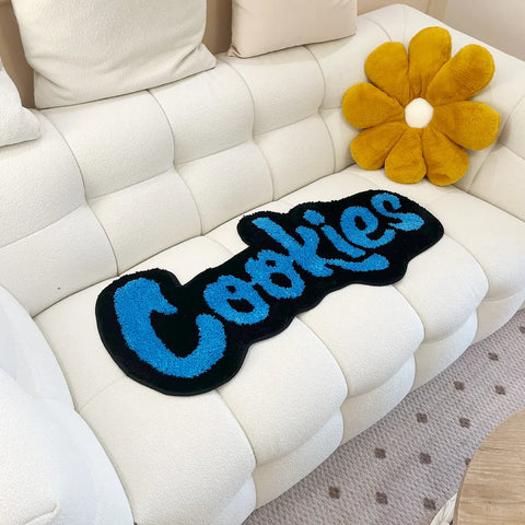 Navak Teppich, handgefertigt, Kekse, Teppich für Kinderzimmer, getufteter Teppich, Matte, weicher Plüsch, Kindergeschenk, Raumdekoration