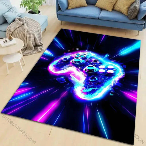 Navak-Teppich, 15 Größen, bedruckter Teppich mit Gamecontroller für Wohnzimmer, Schlafzimmer, Heimdekoration, rutschfeste Bodenmatte, moderner Teppich, Teppiche für Geschenke