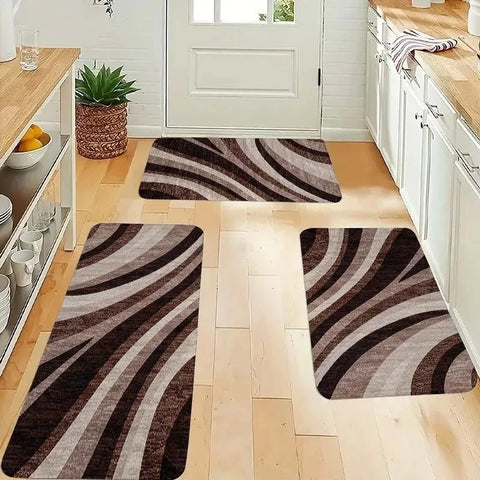 Navak Carpet 1 Stück Küchenteppich mit Zitronenmuster, rutschfeste Fußmatten, Pop-Art-Design, Wohnzimmerteppich, Badematte, Teppich für Zuhause, Waschbecken, Wäschedekor